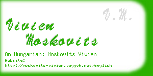 vivien moskovits business card